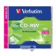 CD-RW lemez, újraírható, SERL, 700MB, 8-12x, 1 db, normál tok, VERBATIM