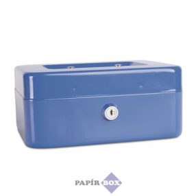 Pénzkazetta, 20x16x9 cm, DONAU, kék