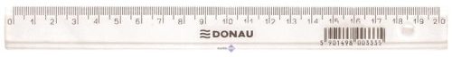 Vonalzó, műanyag, 20 cm, DONAU