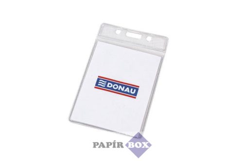 Azonosítókártya tartó, 60x105 mm, hajlékony, álló, DONAU, 50 db/csg