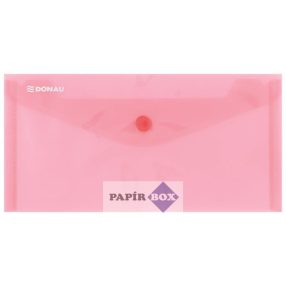 Irattartó tasak, DL, PP, patentos, DONAU, piros