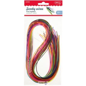   Zsinór, műanyag Daco, Scooby wires, vegyes színek, 30 db/csg