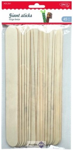 Fa spatula, 255x31 mm, 45 db/csomag, Daco, natúr