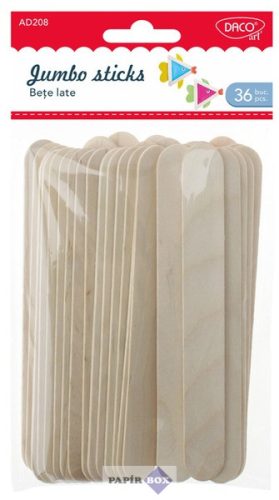 Fa spatula, 148 mm, 36 db/csomag, Daco, natúr