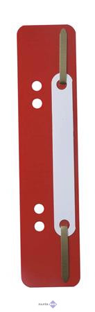 Lefűzőlapocska, DURABLE, piros, 25 db/csg