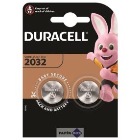 Gombelem, CR2032, 2 db, DURACELL