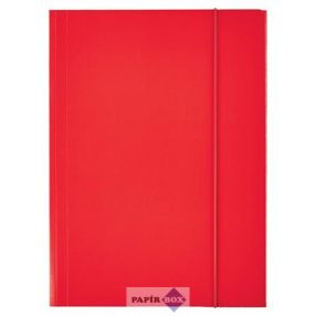   Gumis mappa, 15 mm, karton, A4, ESSELTE "Economy", piros