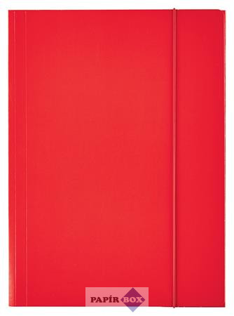Gumis mappa, 15 mm, karton, A4, ESSELTE "Economy", piros