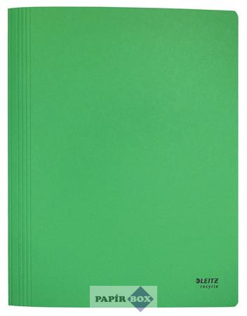 Gyorsfűző, A4, karton, LEITZ "Recycle", zöld