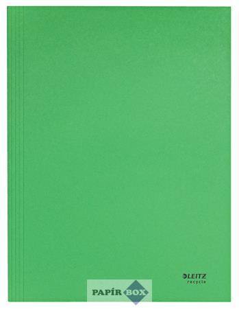 Pólyás dosszié, karton, A4, LEITZ "Recycle", zöld