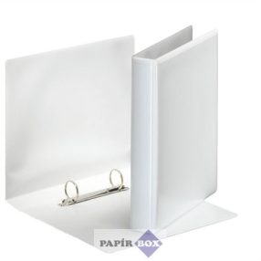   Gyűrűs könyv, panorámás, 2 gyűrű, D alakú, 46 mm, A/5, PP, ESSELTE, fehér