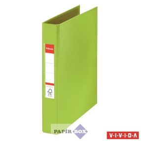   Gyűrűs könyv, 2 gyűrű, 42 mm, A/5, PP, ESSELTE "Standard", Vivida zöld