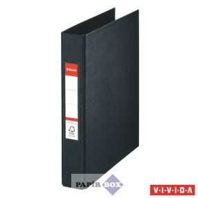   Gyűrűs könyv, 2 gyűrű, 42 mm, A/5, PP, ESSELTE "Standard", Vivida fekete