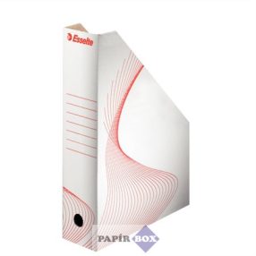   Iratpapucs, karton, 80 mm, összehajtható, ESSELTE "Standard", fehér