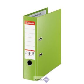   Iratrendező, 80 mm, A4, PP, élvédő sínnel, ESSELTE "Standard Plus", Vivida zöld