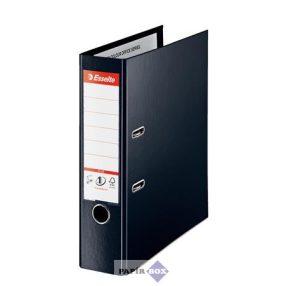   Iratrendező, 80 mm, A4, PP, élvédő sínnel, ESSELTE "Standard Plus", Vivida fekete