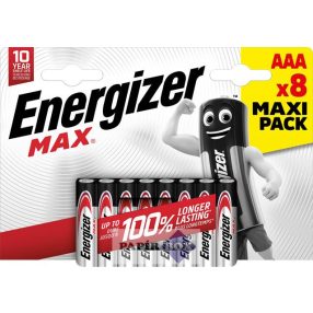 Elem, AAA mikro, 8 db, ENERGIZER "Max"