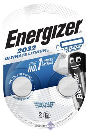 Gombelem, lítium, CR2032, 2 db, ENERGIZER "Ultimate"