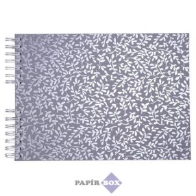   Fotóalbum, spirál, 32x22 cm, 25 lap, EXACOMPTA "Autentik", kékesszürke