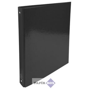   Gyűrűs könyv, 4 gyűrű, 40 mm, A/4, karton, EXACOMPTA "Iderama", fekete