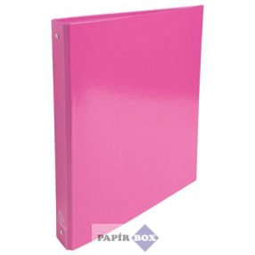   Gyűrűs könyv, 4 gyűrű, 40 mm, A/4, karton, EXACOMPTA "Iderama", rózsaszín