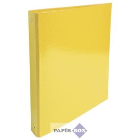   Gyűrűs könyv, 4 gyűrű, 40 mm, A/4, karton, EXACOMPTA "Iderama", sárga
