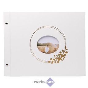   Fotóalbum, csavarozott gerincű, 37x29 cm, 20 lap, EXACOMPTA "Ringflower"