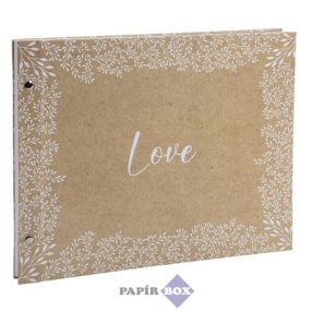   Fotóalbum, csavarozott gerincű, 37x29 cm, 20 lap, EXACOMPTA "Kraft"