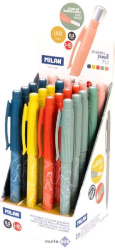 Nyomósirón, 0,5 mm, HB, radíros, Milan, PL1 "Lava"