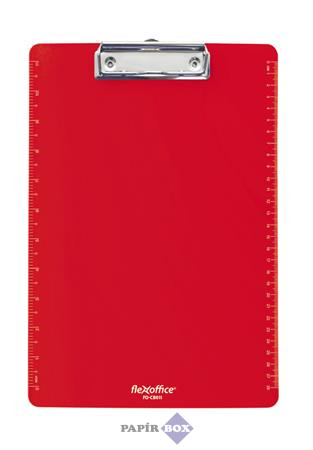 Felírótábla, A4, műanyag, FLEXOFFICE "FO-CB011", piros
