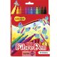 Filctoll készlet, COLOKIT "FibrePen", 12 különböző szín