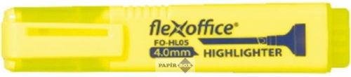 Szövegkiemelő, 1-4 mm, FLEXOFFICE "HL05", sárga