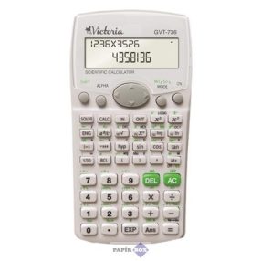   Számológép, tudományos, 283 funkció, VICTORIA "GVT-736", fehér