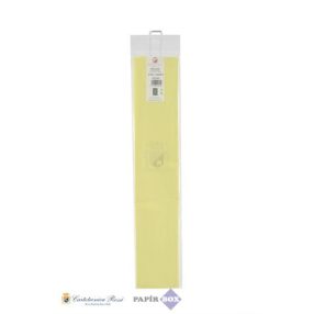 Selyempapír, 50x76cm, 21g, vaníliasárga, 6 ív/csg
