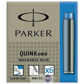 Töltőtoll patron, rövid, PARKER "Royal", kék