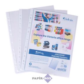   Genotherm, lefűzhető, A4, 145 mikron, víztiszta, 50db/csg, VICTORIA OFFICE