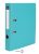 Iratrendező, 50 mm, A/4, PP/karton, VICTORIA OFFICE, "Basic", türkiz