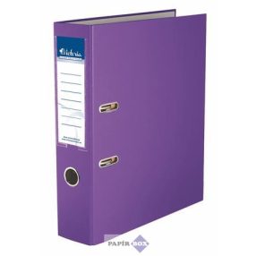   Iratrendező, 75 mm, A4, PP/karton, VICTORIA OFFICE, "Basic", lila