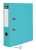 Iratrendező, 75 mm, A/4, PP/karton, VICTORIA OFFICE, "Basic", türkiz