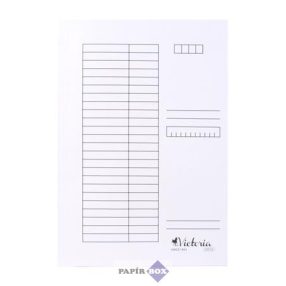 Pólyás dosszié, karton, A4, VICTORIA OFFICE, fehér