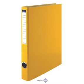   Gyűrűs könyv, 2 gyűrű, 35 mm, A4, PP/karton, VICTORIA OFFICE, sárga