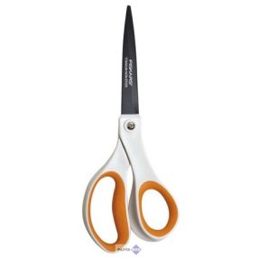   Olló, általános, tapadásmentes, 20 cm, FISKARS "Non-Stick", fehér