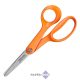 Olló, iskolai, 13 cm, FISKARS "First", narancssárga