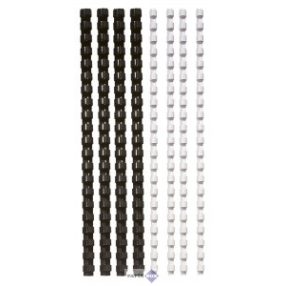 Spirál, műanyag, 6 mm, 10-20 lap, FELLOWES, 25 db, fekete