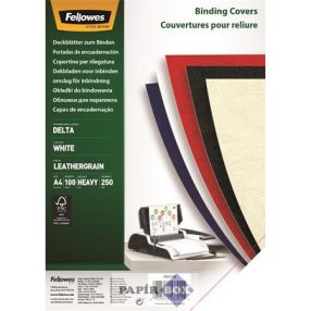   Hátlap, A4, 250 g, matt, FELLOWES "Delta", fehér, 100 db