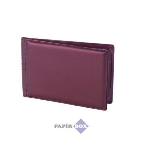 Igazolványtartó, 8 betét lappal, VICTORIA OFFICE, bordó