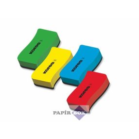 Mágneses táblatörlő szivacs, KORES, vegyes színek