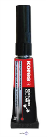 Pillanatragasztó, 3 g, KORES "Power Glue"