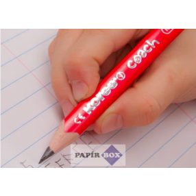   Grafitceruza radírral, HB, háromszögletű, jumbo, KORES "Coach"
