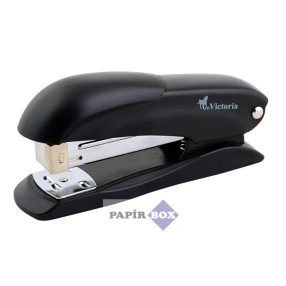   Fűzőgép, 24/6, 25 lap, VICTORIA OFFICE, "Half-Strip", fekete
